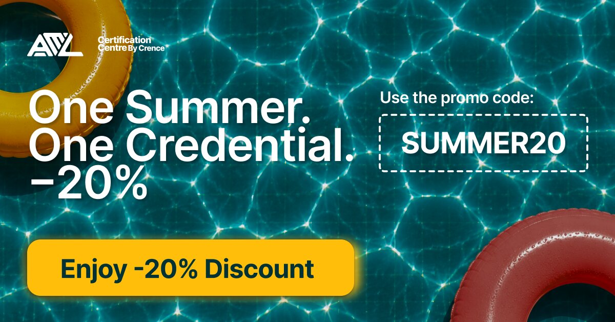 Save 20% on all AML Certification Centre programmes — promo code SUMMER20