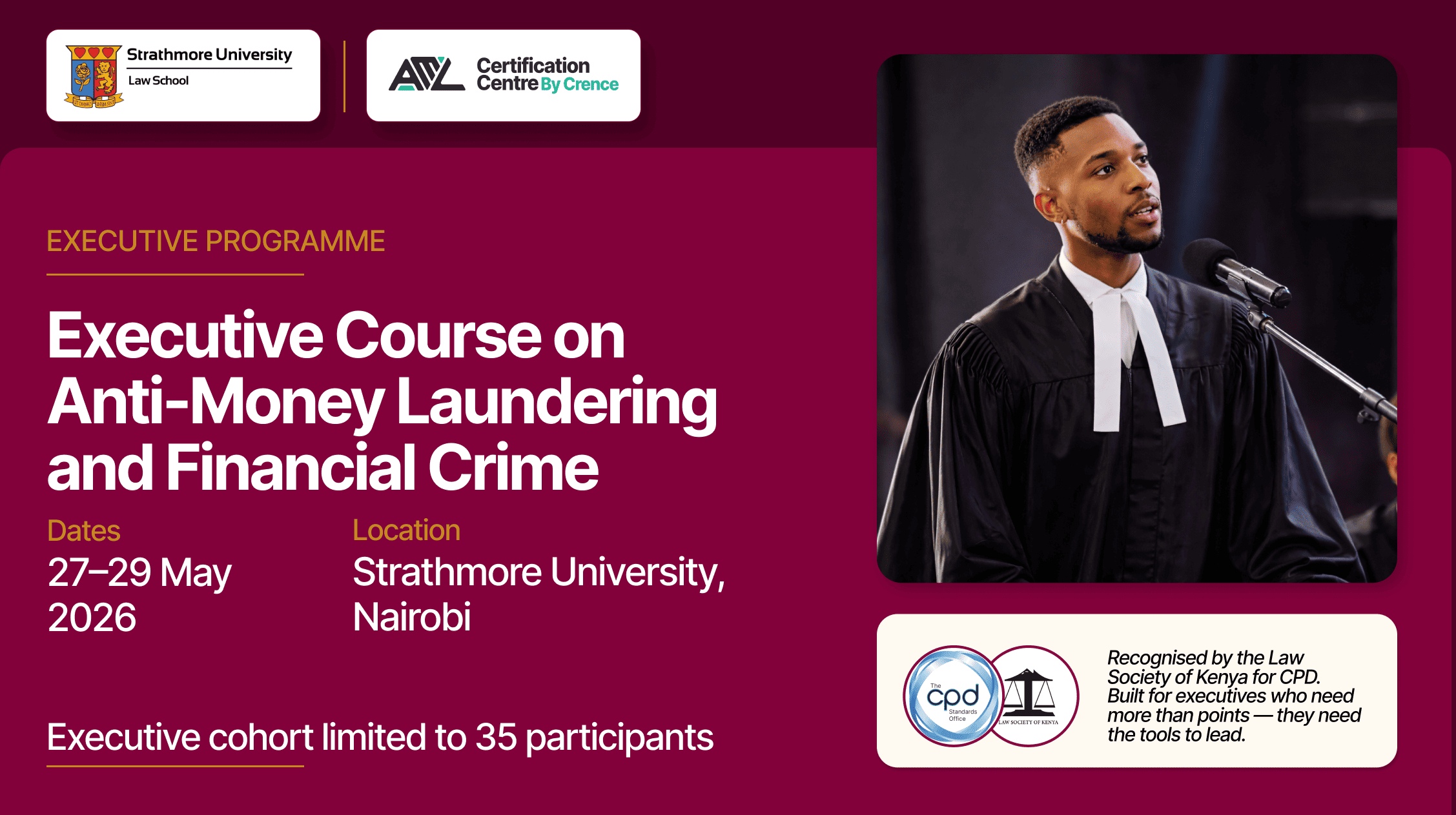 Executive Course on Anti-Money Launderingand Financial Crime