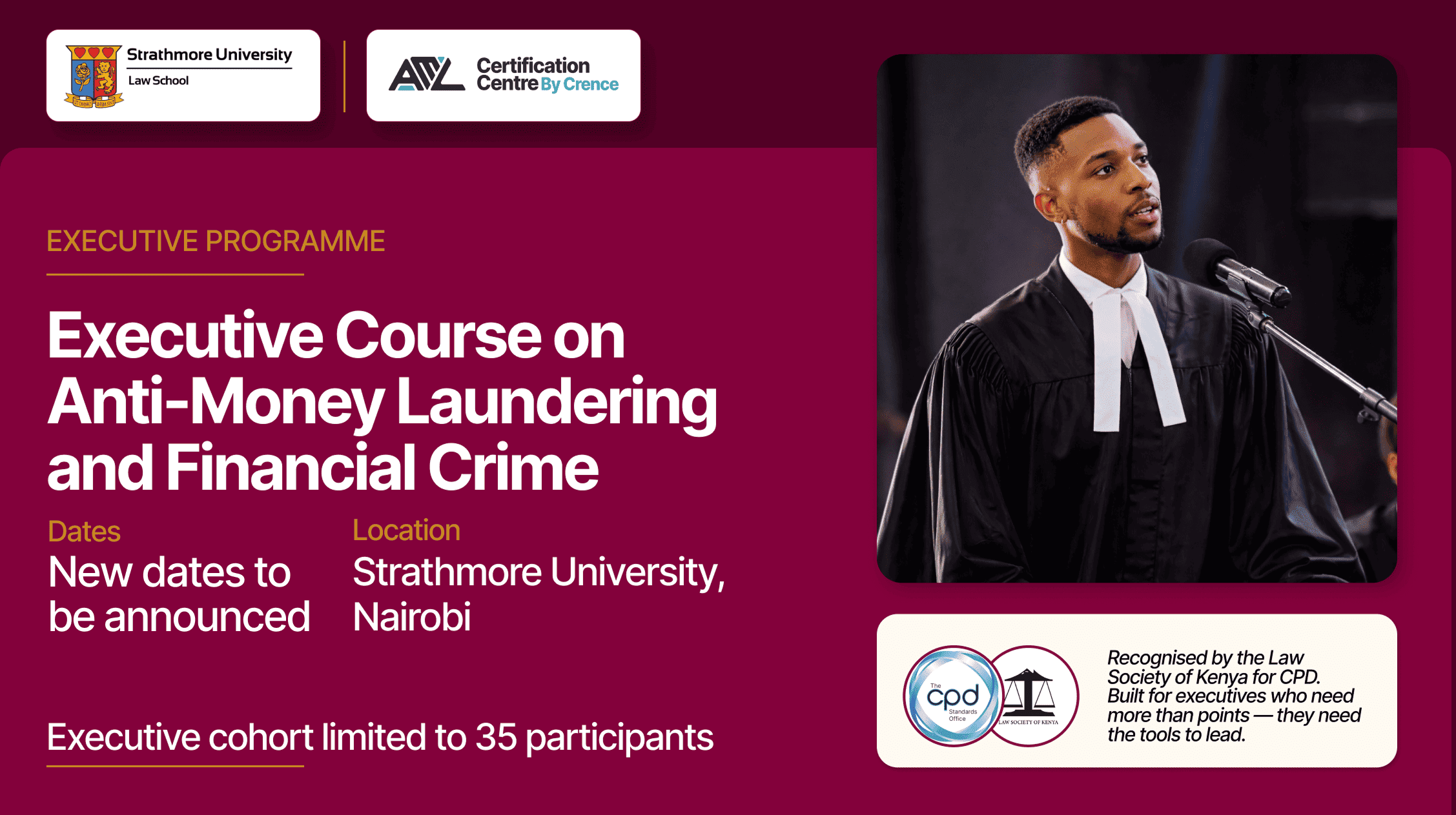 Executive Course on Anti-Money Launderingand Financial Crime