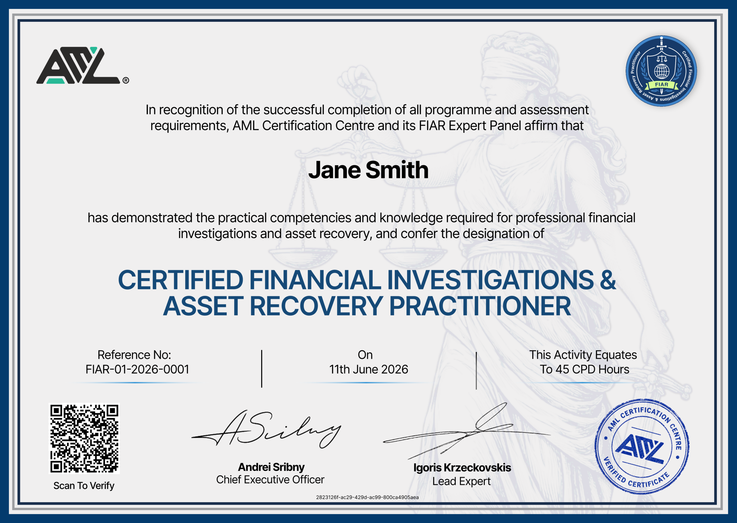 FIAR Certification