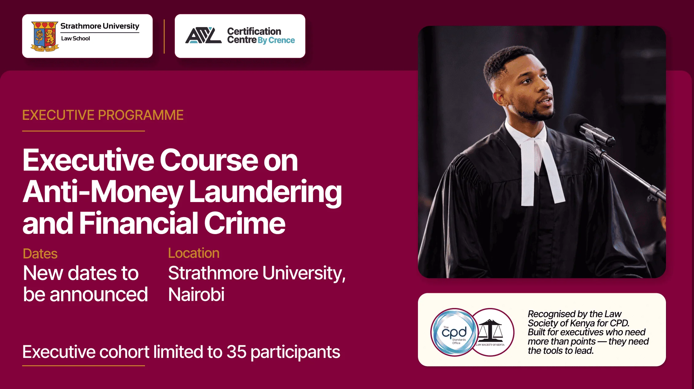 Executive Course on Anti-Money Launderingand Financial Crime