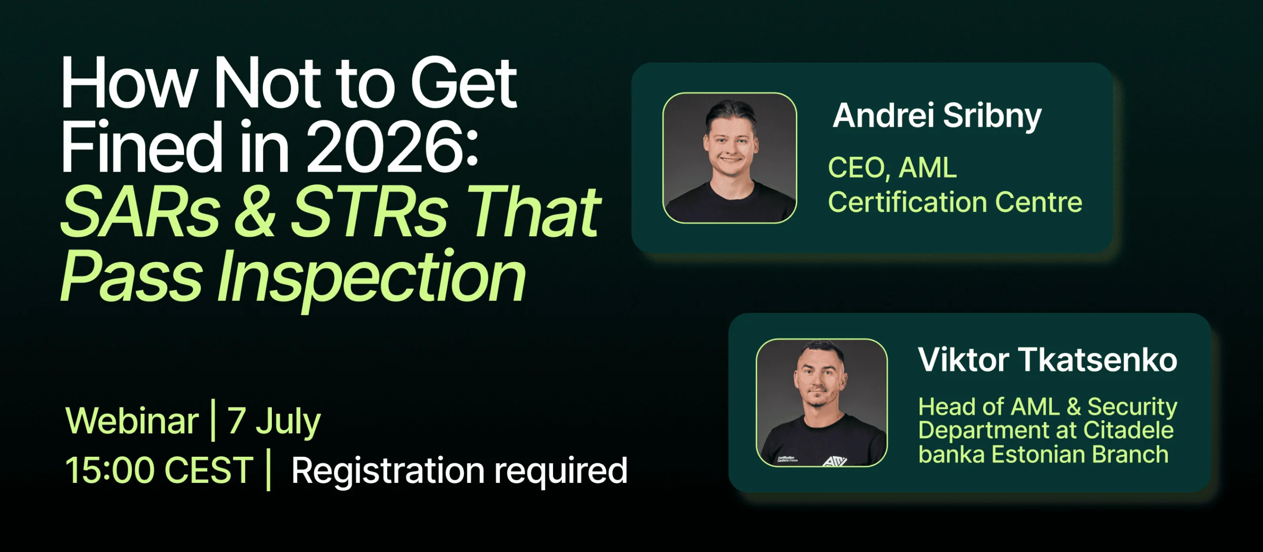 How Not to Get Fined in 2026: SARs & STRs That Pass Inspection
